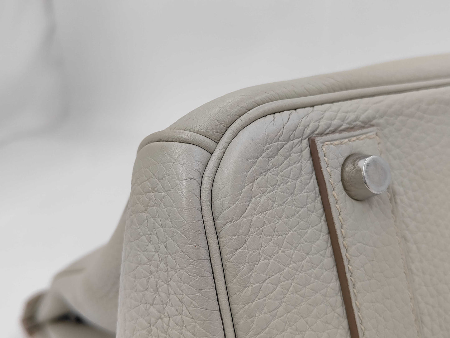 HERMES Birkin 40 Togo Pearl Gray with Silver Hardware, Handbag