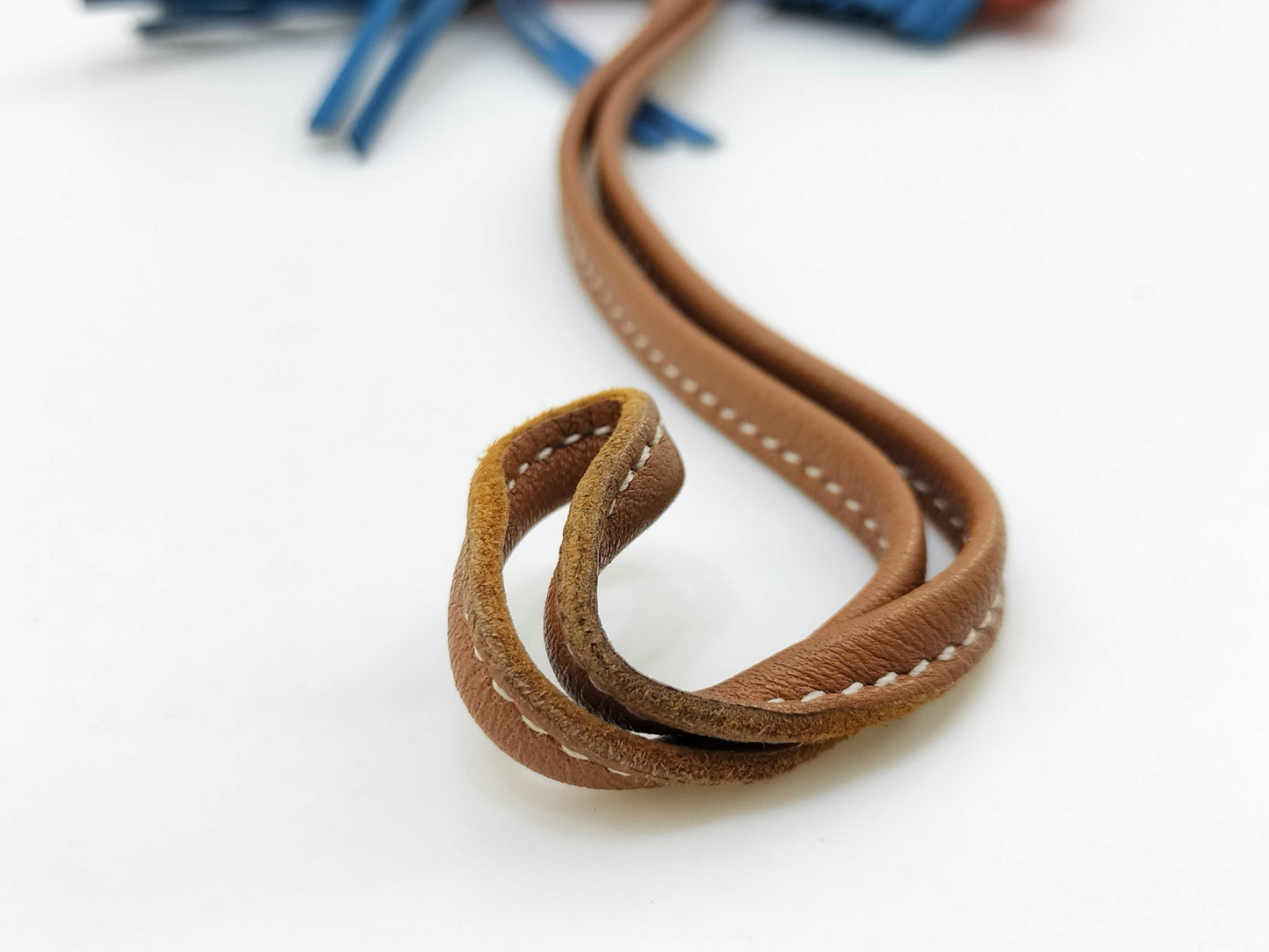 HERMES Rodeo PM Rose Texas x Blue Zanzibar x Gold Y Stamp Charm