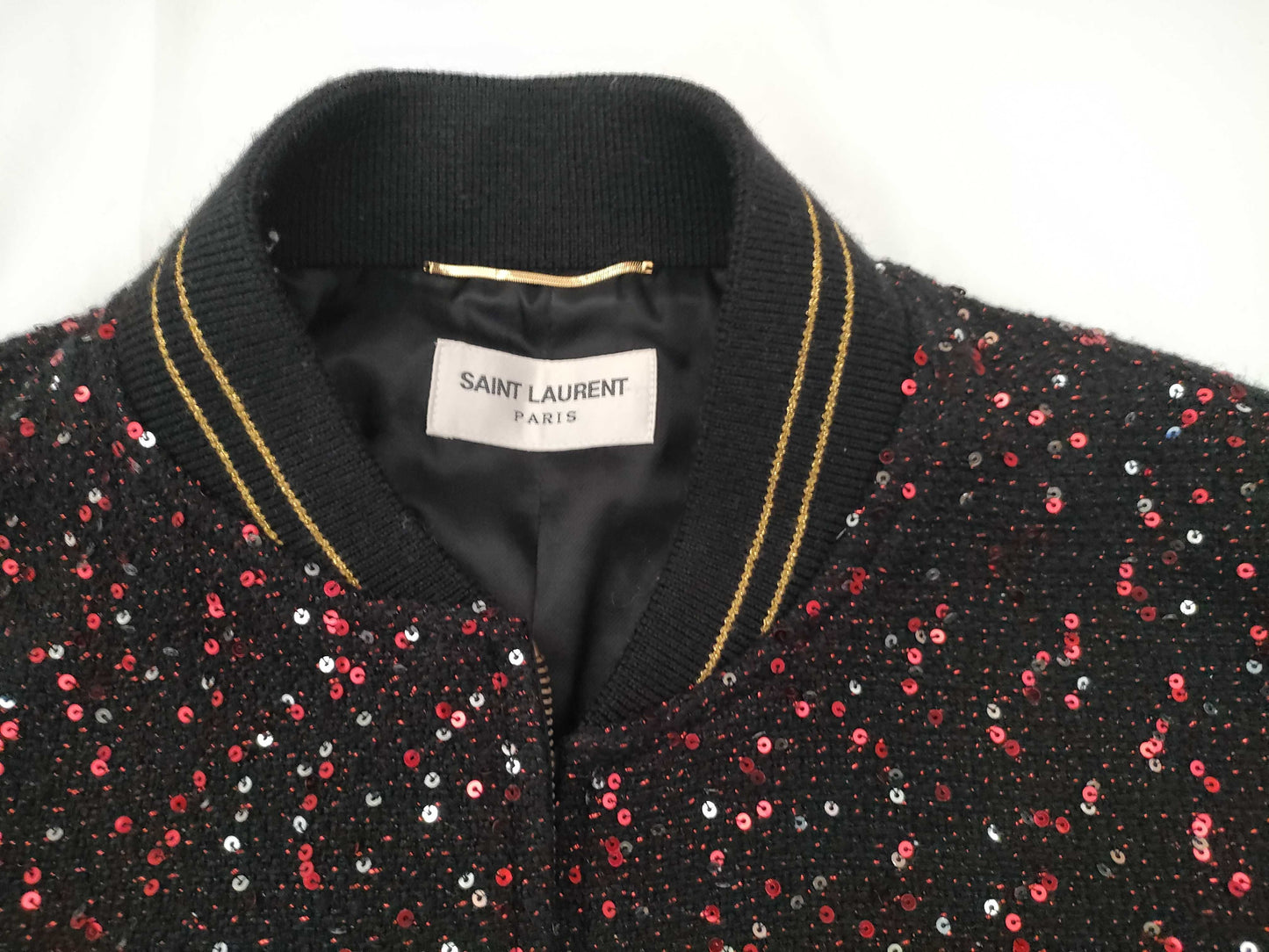 SAINT LAURENT Sequin Blouson Jacket