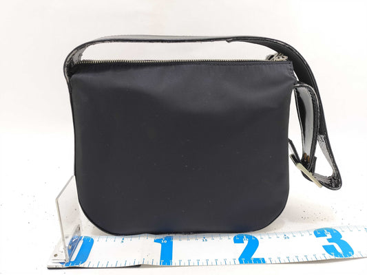 MCM MCM Handbag Enamel Black Shoulder Bag