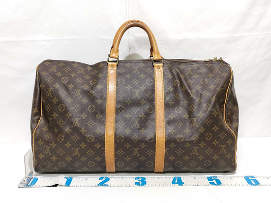 LOUIS VUITTON Monogram Louis Vuitton Keepall 55 Boston Bag