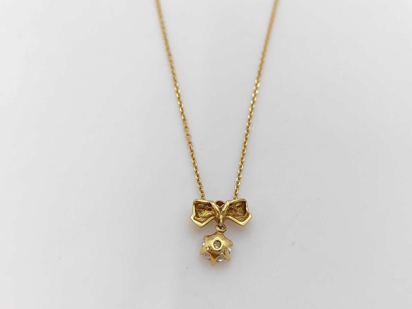 D0.33ct K18 2.5g Necklace