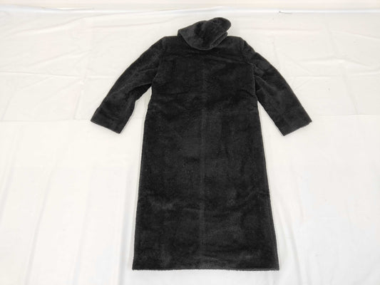 MaxMara MAX MARA Hooded Shaggy Coat, Maxi Length, XL, Alpaca Blend, Size 42