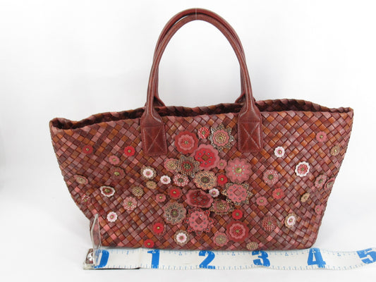 BOTTEGA VENETA Intrecciato Bottega Veneta Limited Edition Flower Cabas Tote Bag