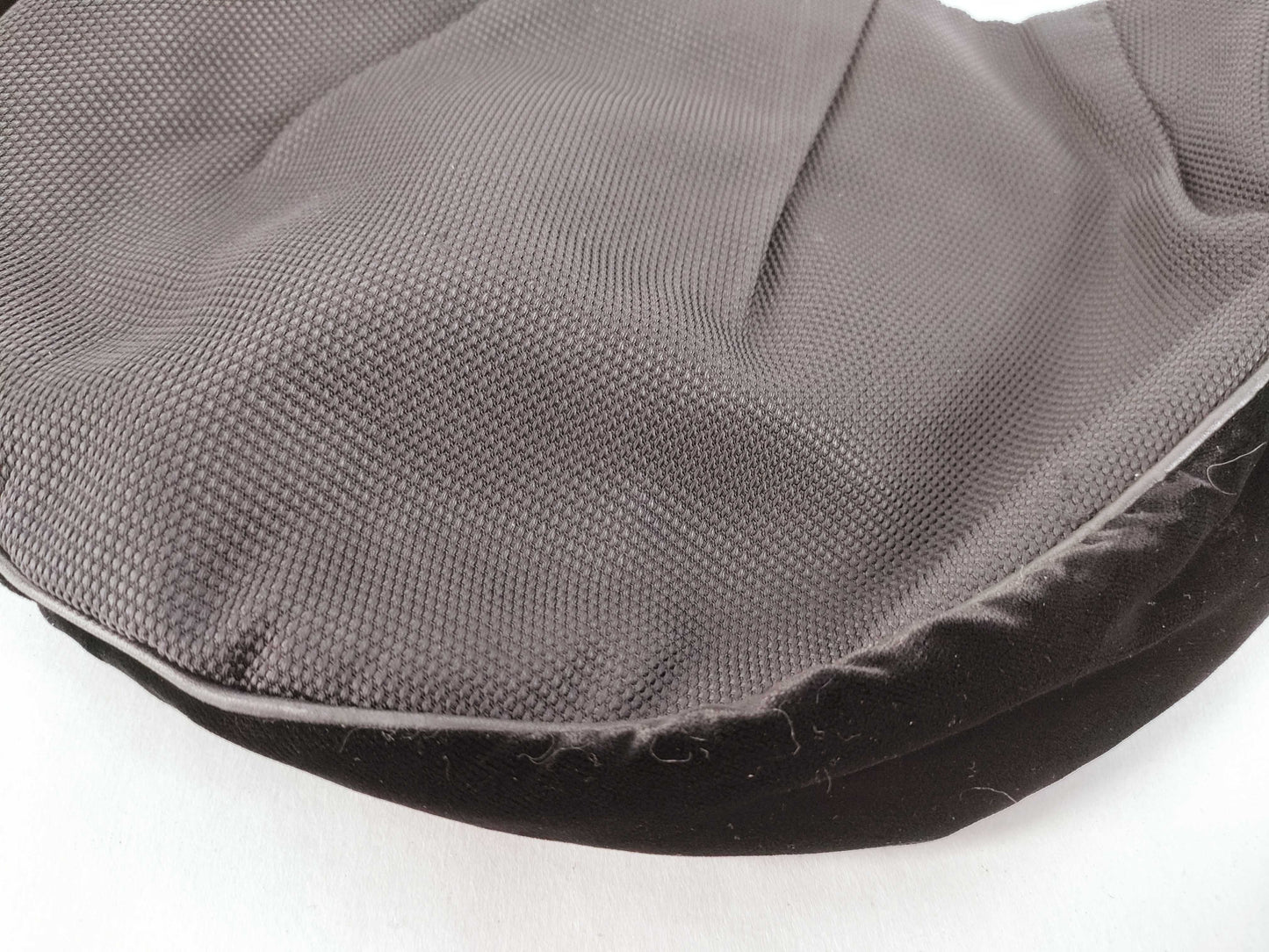 SAINT LAURENT Canvas Velvet Logo Mombasa Style Shoulder Bag