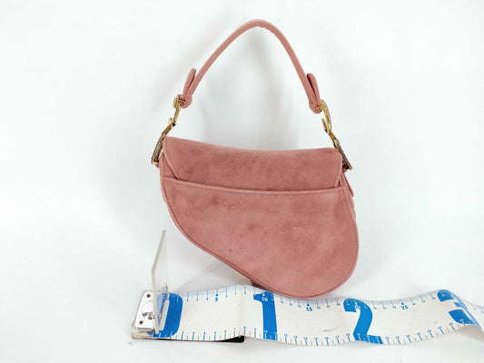 Dior Saddle Velvet Rhinestone Handbag