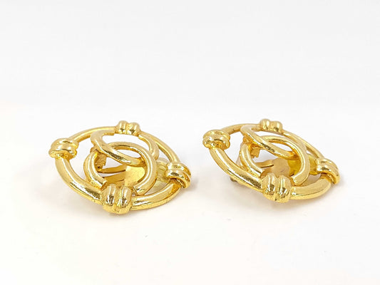 CHANEL Chanel 29 GP Circle Coco Mark Earrings