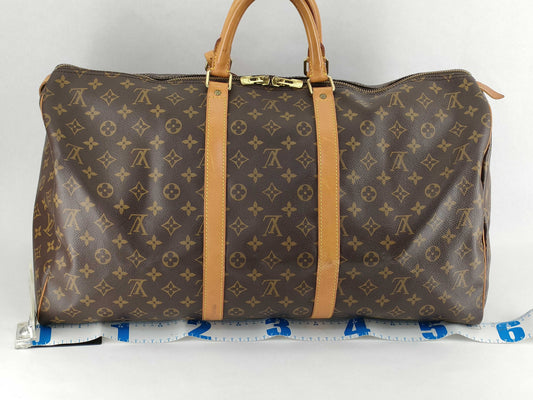 LOUIS VUITTON Monogram Louis Vuitton Keepall 55 Boston Bag Boston Bag