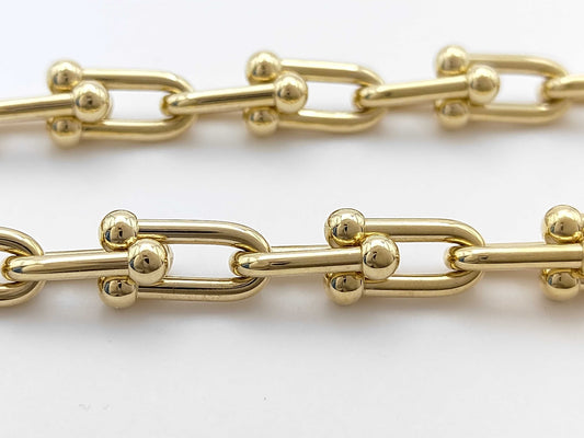 Tiffany & Co. Hardware Small Link Necklace in Yellow Gold 750, 38.0g