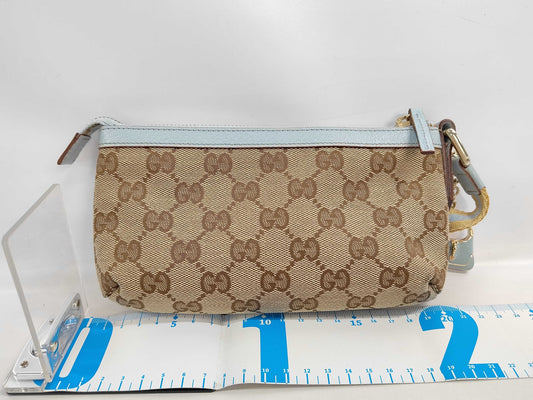 GUCCI GUCCI Gucci GG Canvas Accessory Pouch Charm Sherry Line Pouch