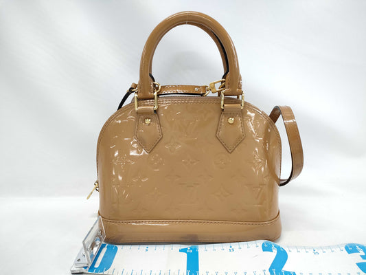 LOUIS VUITTON LV Vernis Alma BB Beige Bag