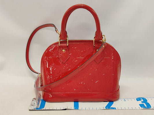 LOUIS VUITTON LV Vernis Alma BB Red Bag