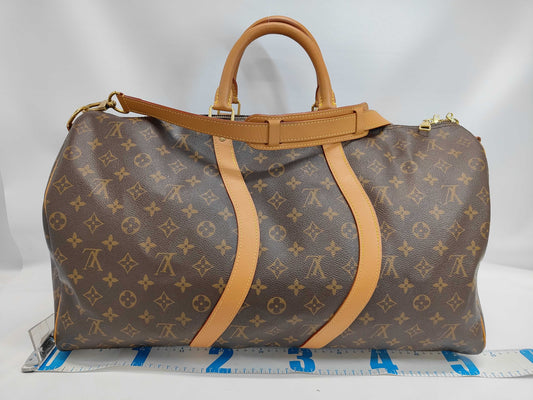 LOUIS VUITTON LV Monogram Wave Keepall Bandouliere 50 Boston Bag