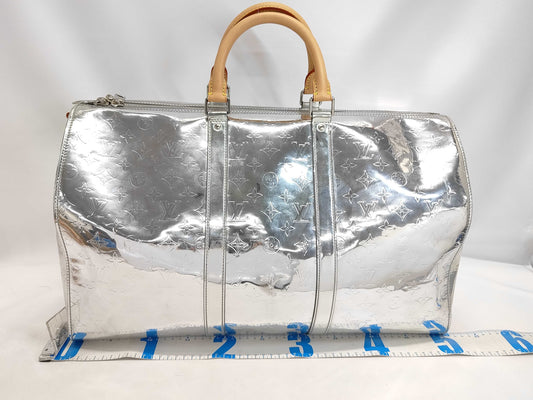 LOUIS VUITTON LV Monogram Mirror Keepall Bandouliere 50 Boston Bag
