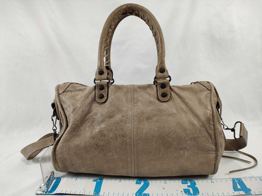 BALENCIAGA Leather Shoulder Bag 2-Way Handbag