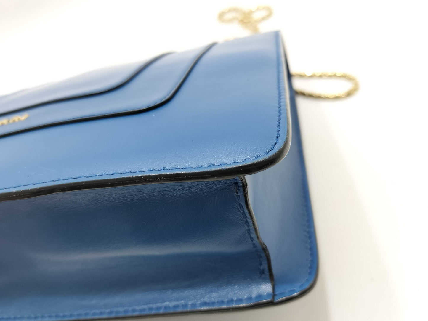 BVLGARI Serpenti Forever Flap Bag Blue Shoulder Bag