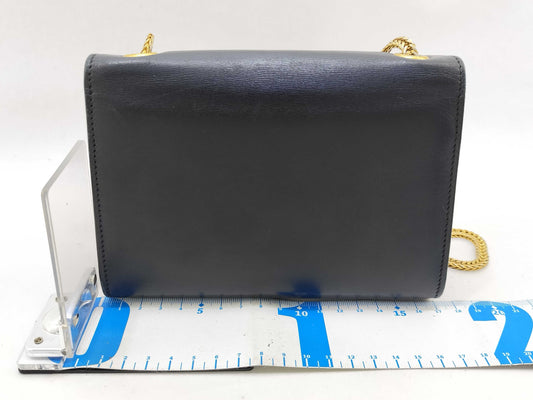 SAINT LAURENT Kate Shoulder Bag with Tassel Chain and YSL Logo, Black