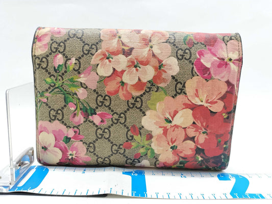 GUCCI Dionysus Shoulder Bag with GG Blooms Floral Chain Clutch