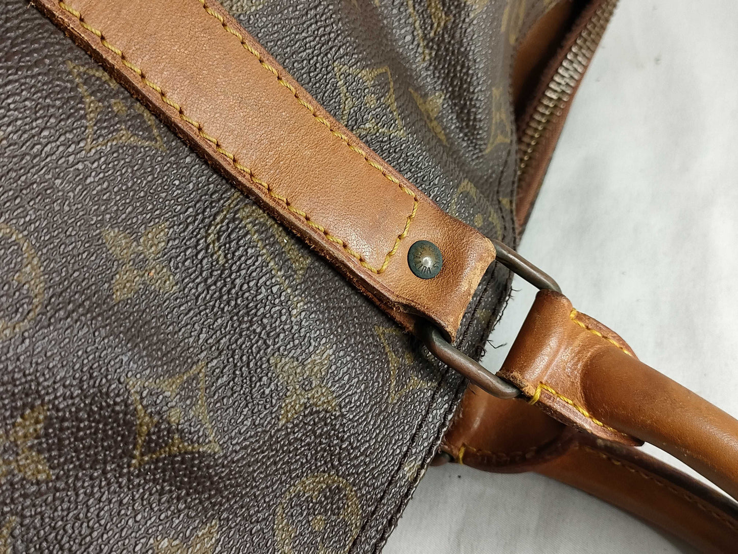 LOUIS VUITTON Monogram Boston Bag Keepall 45 Old Model Serial SA Boston Bag