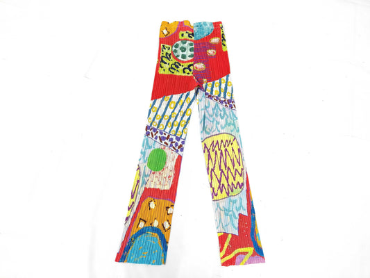 ISSEY MIYAKE Pleats Please all-over print pants