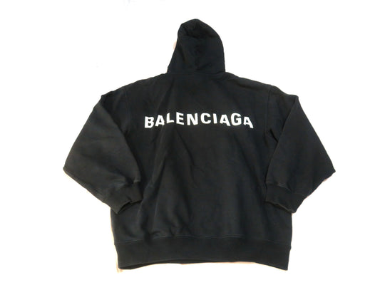 BALENCIAGA BALENCIAGA Logo Black Tops Tops