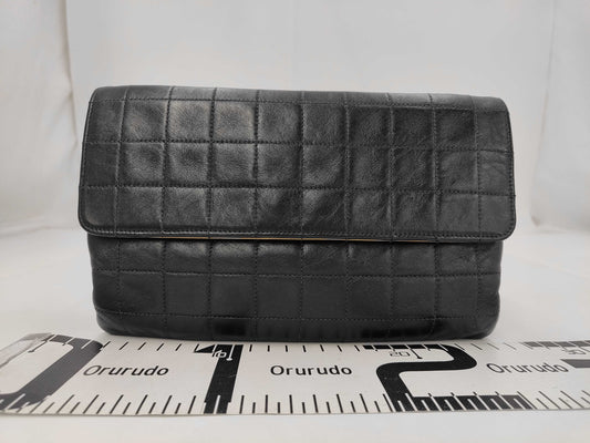 CHANEL CHANEL Chocobar Shoulder Bag Yellow Shoulder Bag