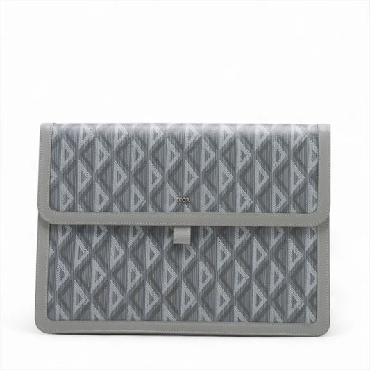 Dior CD Diamond PVC x Leather Second Bag with Box and Bag