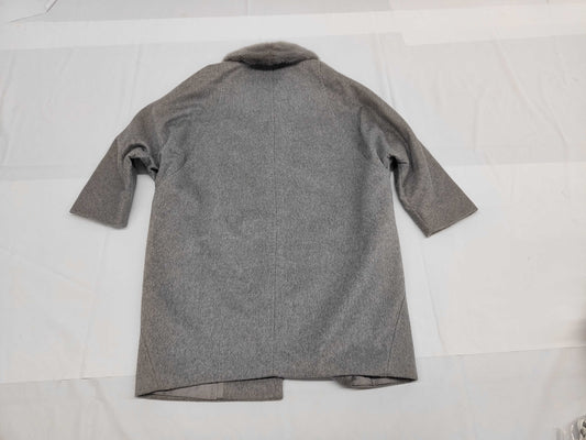 MaxMara 100% Cashmere Coat with Fur, Size 42