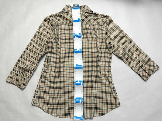 BURBERRY BLUE LABEL Burberry Blue Label long sleeve shirt, checked shirt