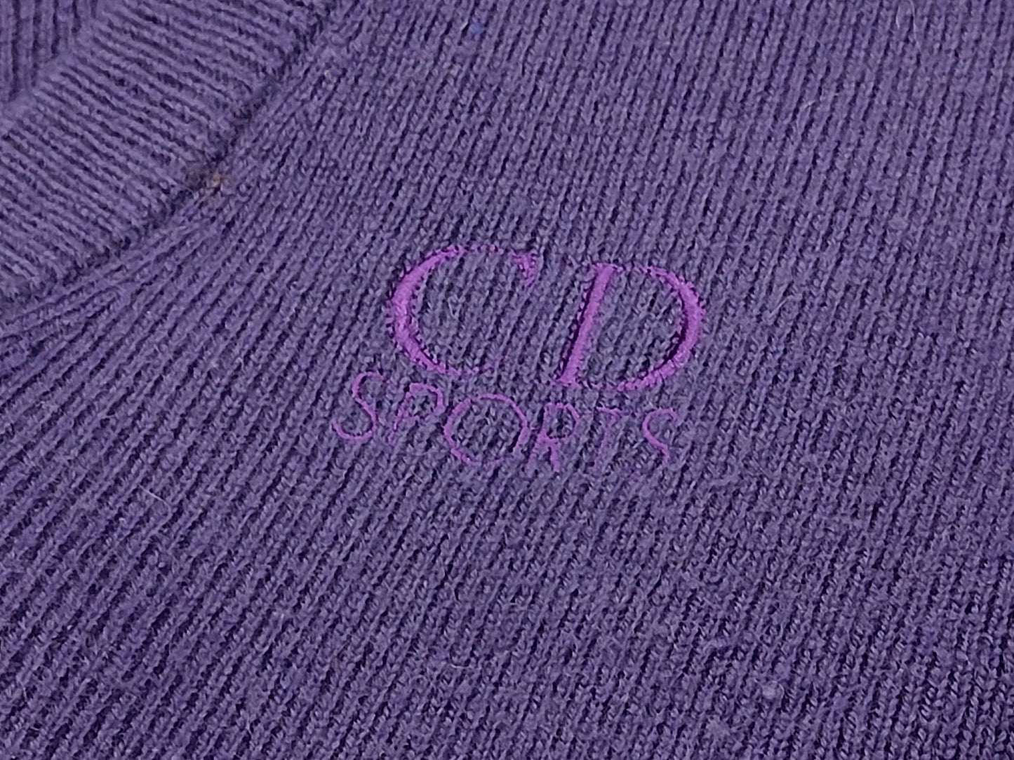 Dior CD logo knit top, size S