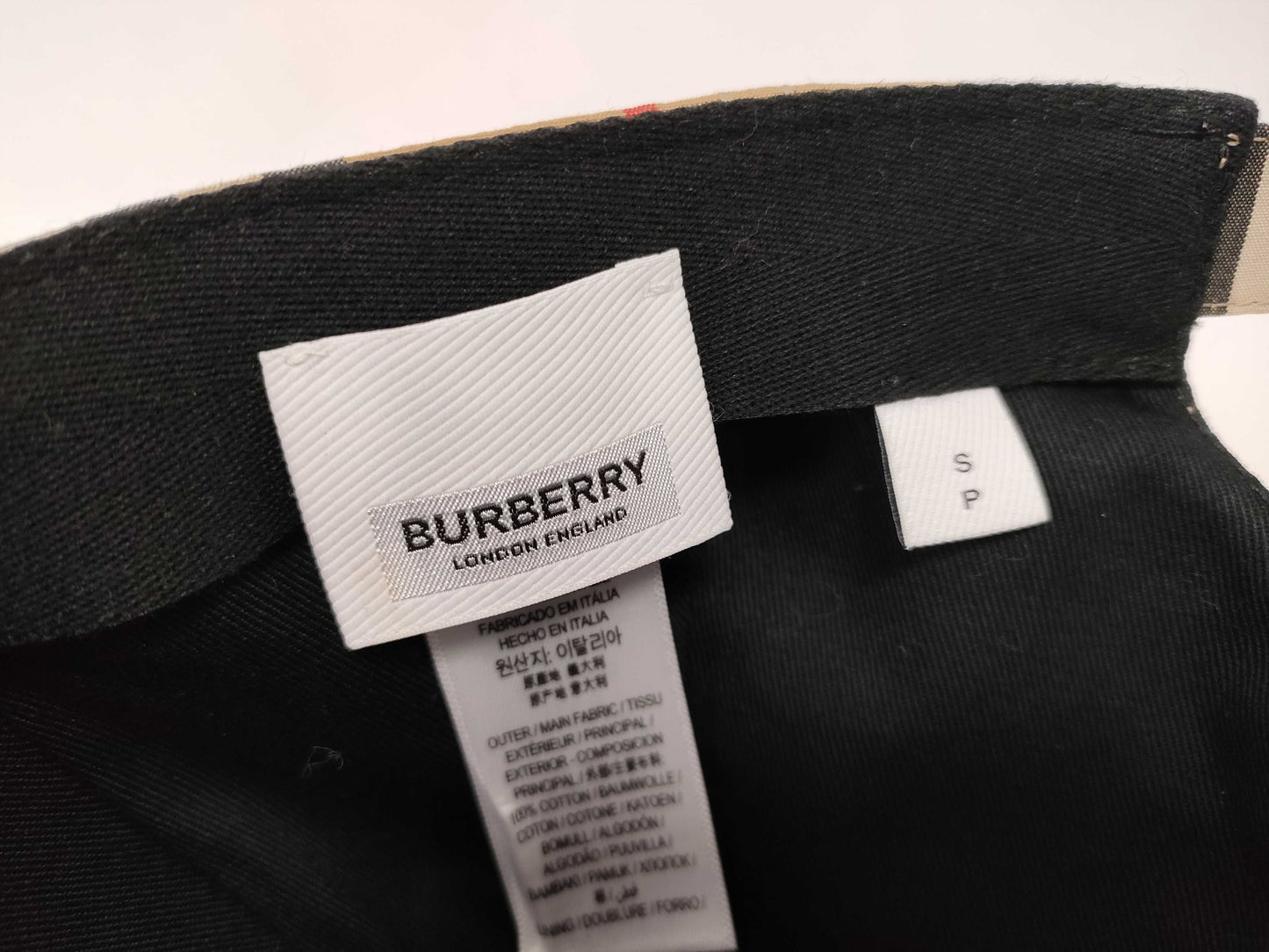 BURBERRY Nova Check Cap Other Accessories