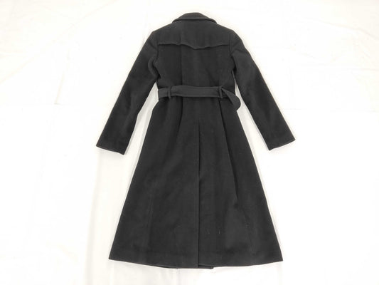 theory Cashmere Angora Long Coat Black 2 Coats