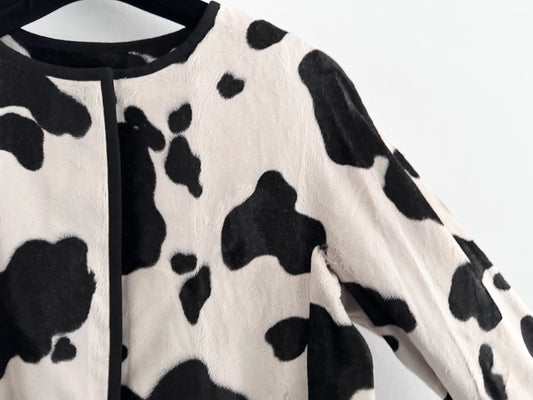 MaxMara MAX MARA Max Mara cow print animal print coat