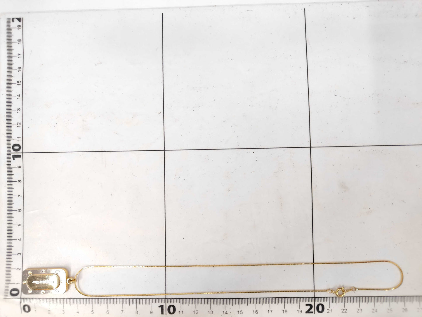 Dior logo plate necklace