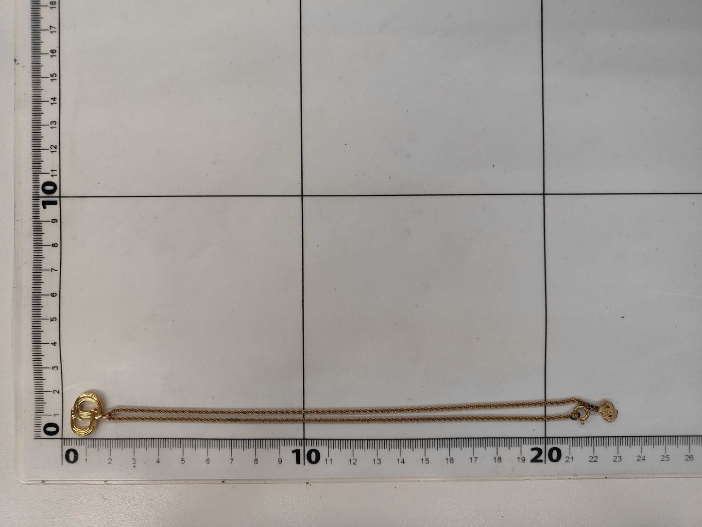 Dior CD logo necklace