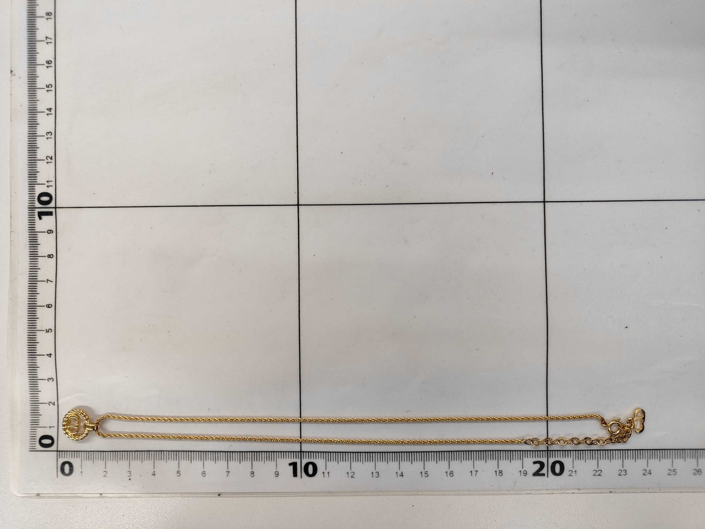 Dior CD logo necklace