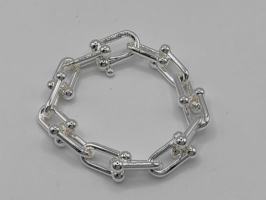 Tiffany & Co. Tiffany HardWear Large Link L Bracelet, Ag925, 60.2g, Bracelet/Bangle