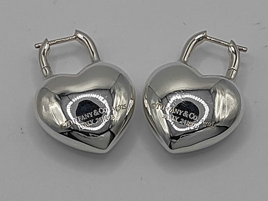 Tiffany & Co. Return to Tiffany Full Heart Earrings, Ag925, 21.6g