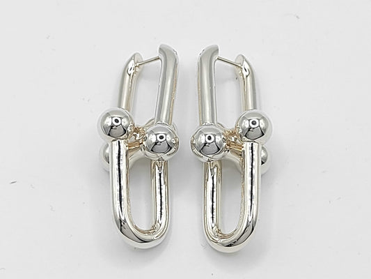 Tiffany & Co. Tiffany HardWear Extra Large Link Earrings, Ag925, 17.0g