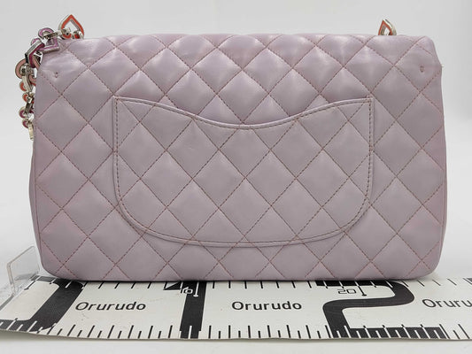 CHANEL Lambskin Handbag, Chanel Lamb Matelasse 25, Valentine's Day Limited Edition Color, Box, Warranty Card