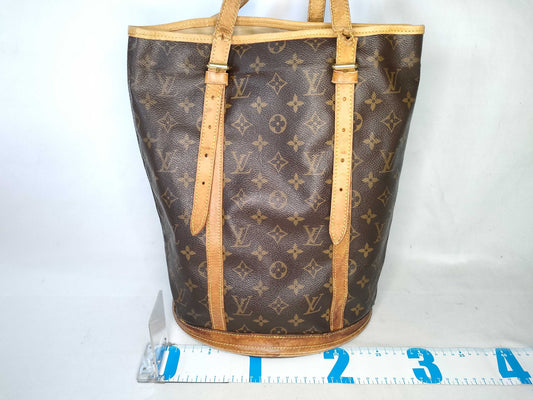 LOUIS VUITTON Monogram Louis Vuitton Shoulder Bag Monogram Bucket GM M42236 AR0997 Tote Bag