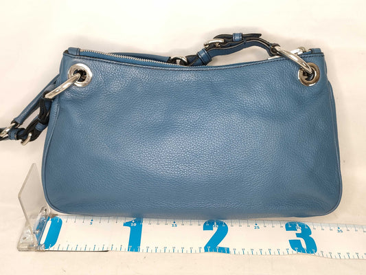 PRADA Prada Shoulder Bag Leather Blue Shoulder Bag