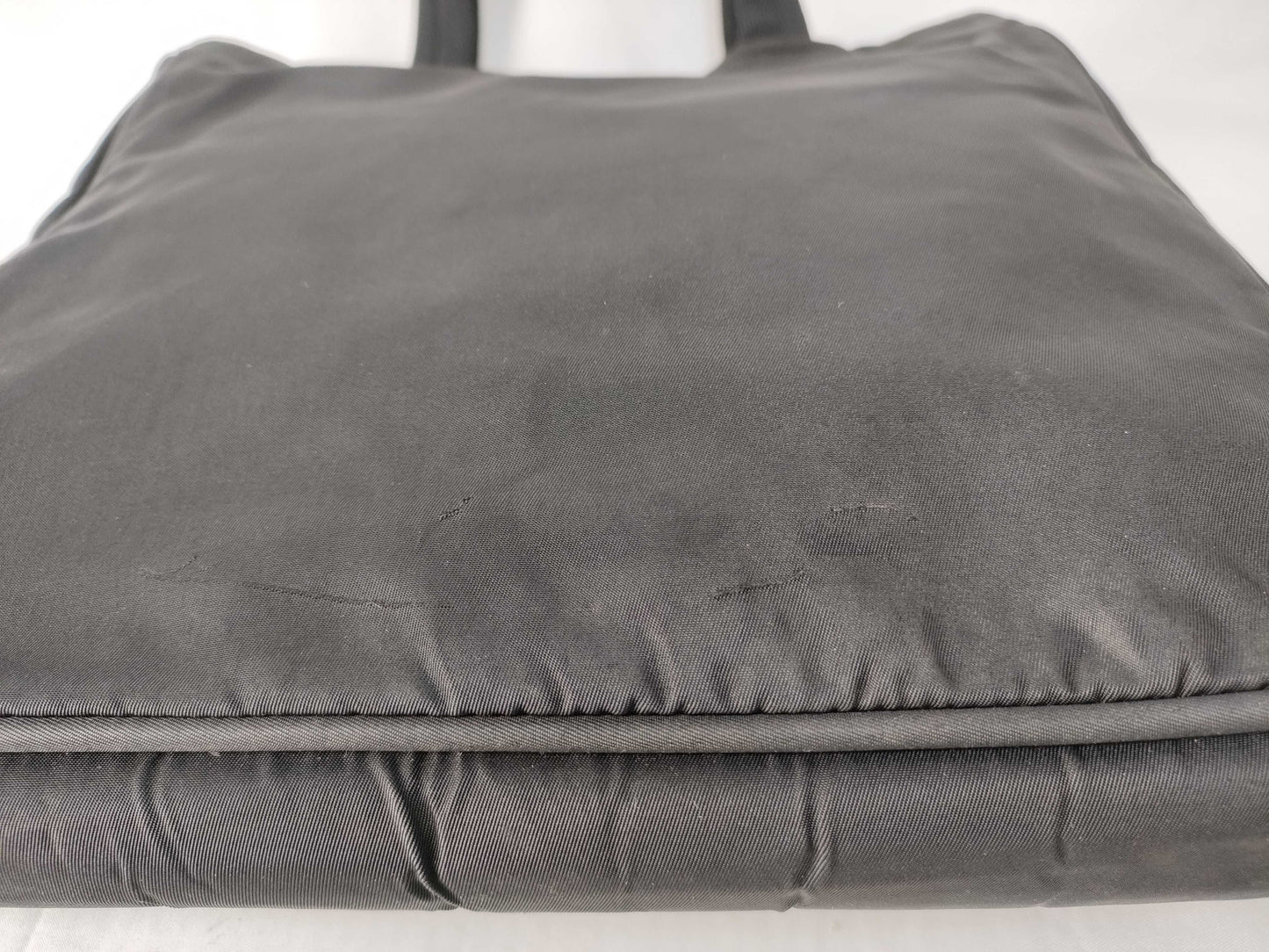 PRADA Prada Handbag Black Nylon Gold Logo Handbag