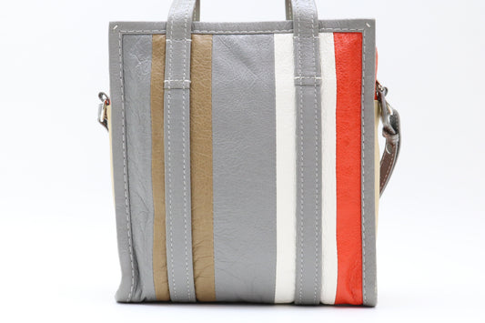 BALENCIAGA Leather Multicolor Bazaar XS 2-Way Tote Bag