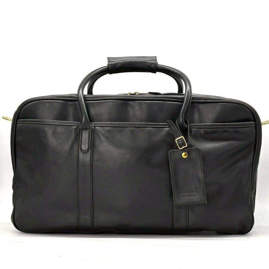 COACH Old Coach 2-Way Glove-Tanned Leather Large Capacity Double-Layer Boston Bag 000-4130 Made in USA