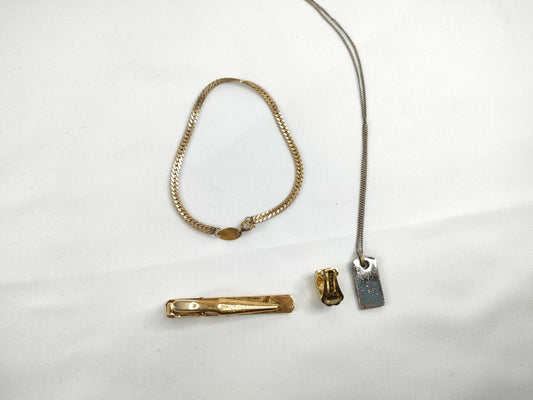 Dior Christian Dior Necklace, Tie Pin, and Other 4-Piece Set Accessories Collection Accessories Collection