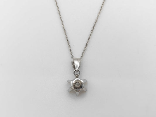 Transparent Stone Pt650/K13 3.0g Necklace