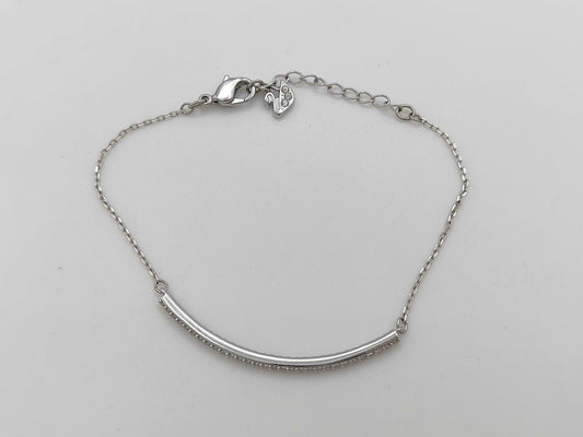 SWAROVSKI Rhinestone Bracelet, Metal, 2.7g, 20cm, Box Included.