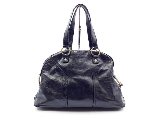 Yves Saint Laurent Muse Gold Hardware Leather Handbag