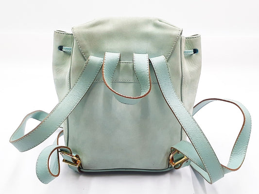 Salvatore Ferragamo Gancini Leather Backpack with Gold Hardware